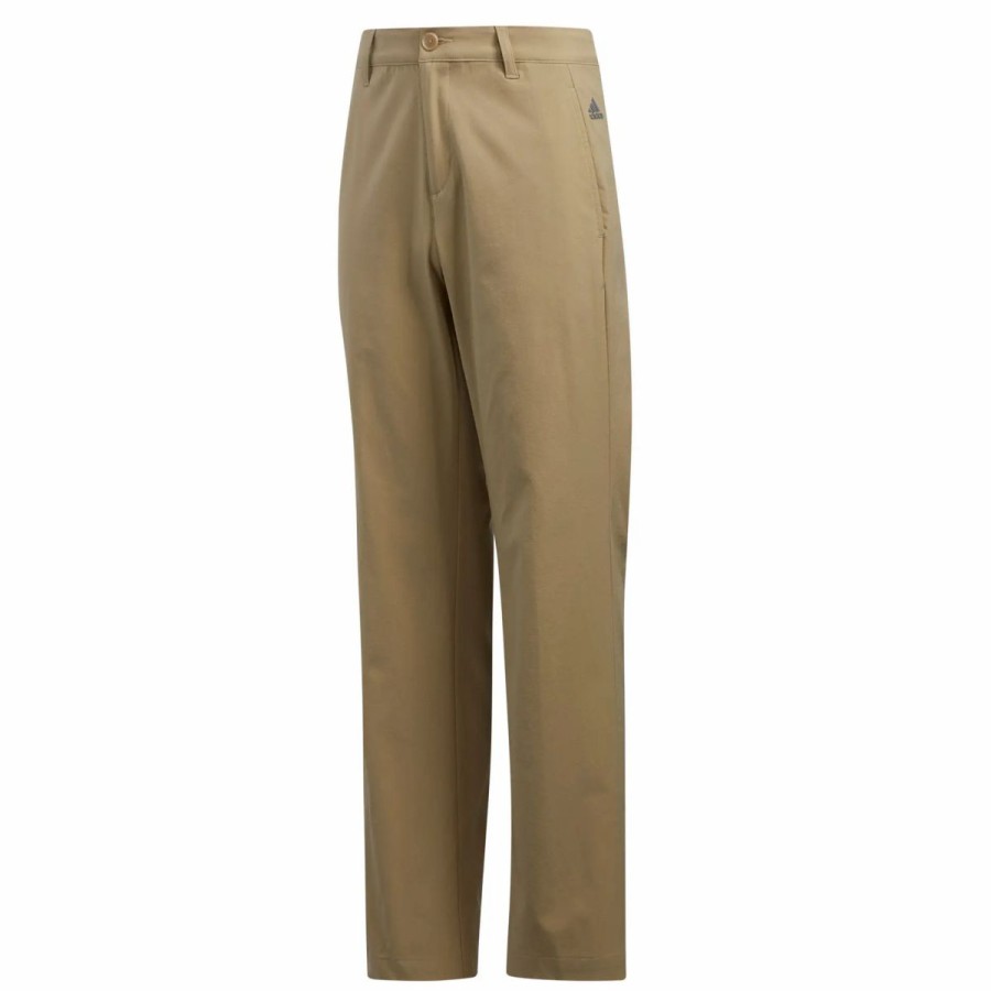 Kids Golf * | Adidas Golf Adidas Solid Boys Golf Pants Raw Gold