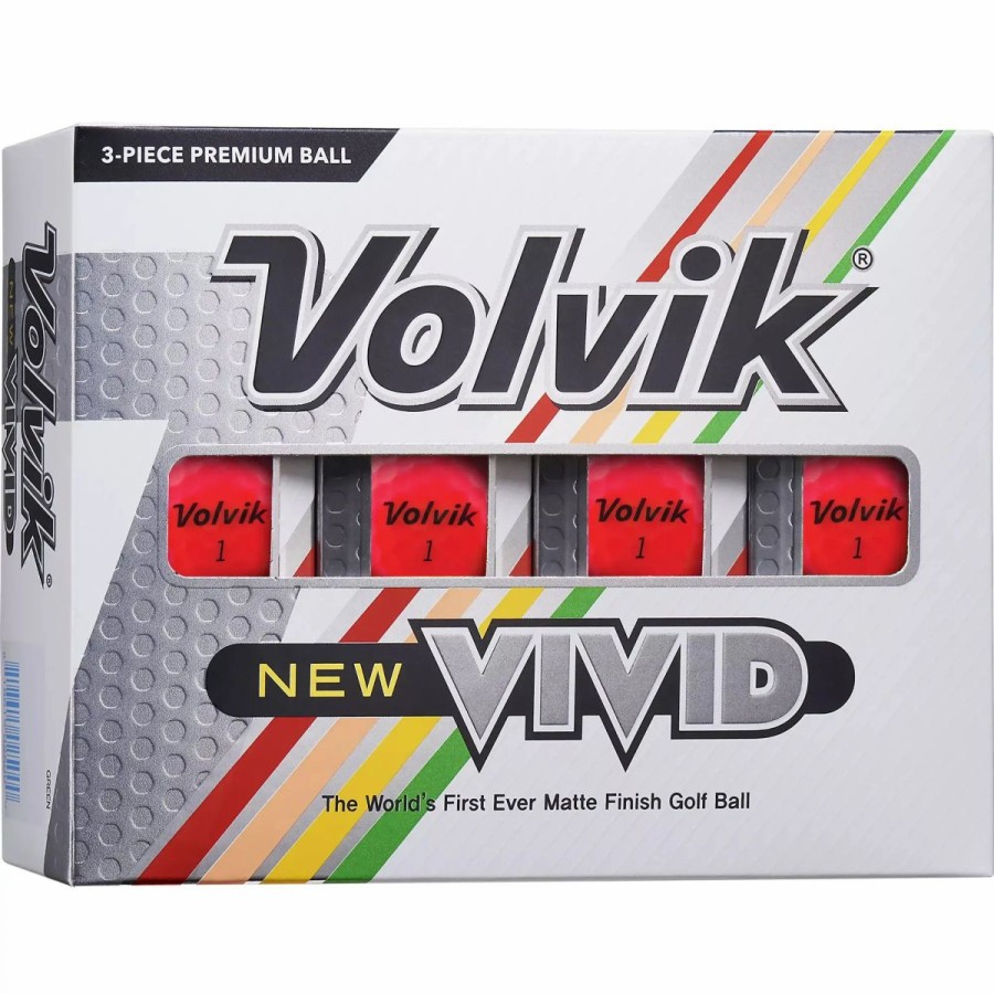 Balls * | Volvik Vivid Pink Golf Balls 12-Pack