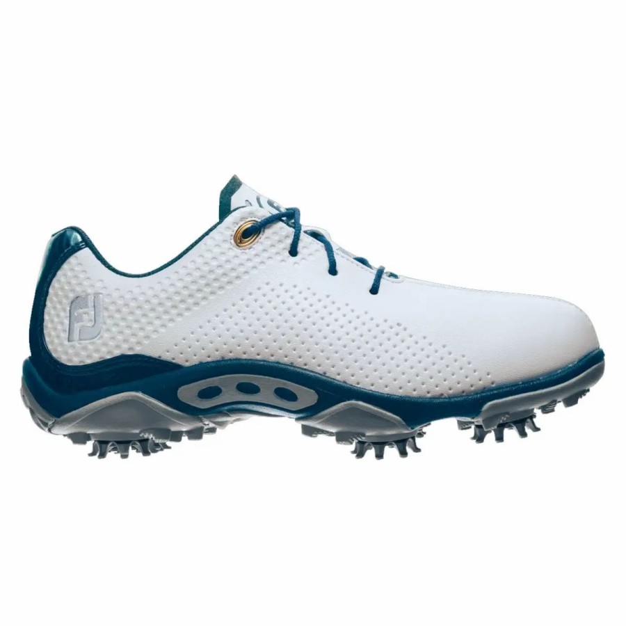 Kids Golf * | Footjoy D.N.A. White Junior Golf Shoes