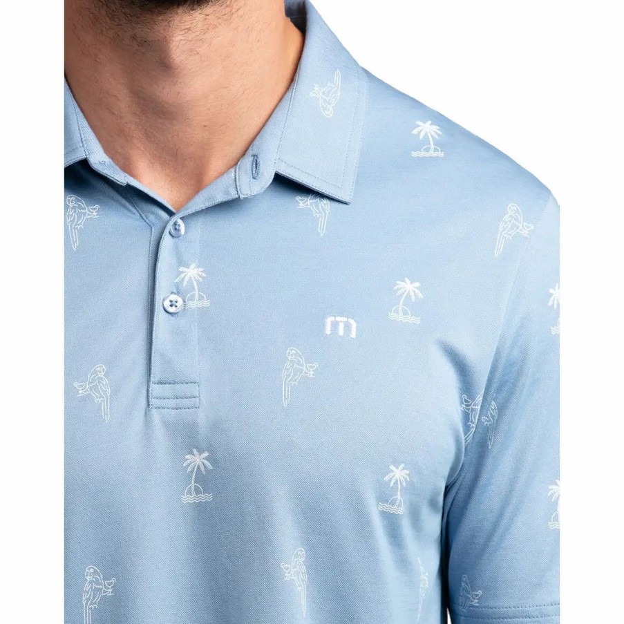 Clothes * | Travismathew Loose Screw Mens Golf Polo Hthr Allure