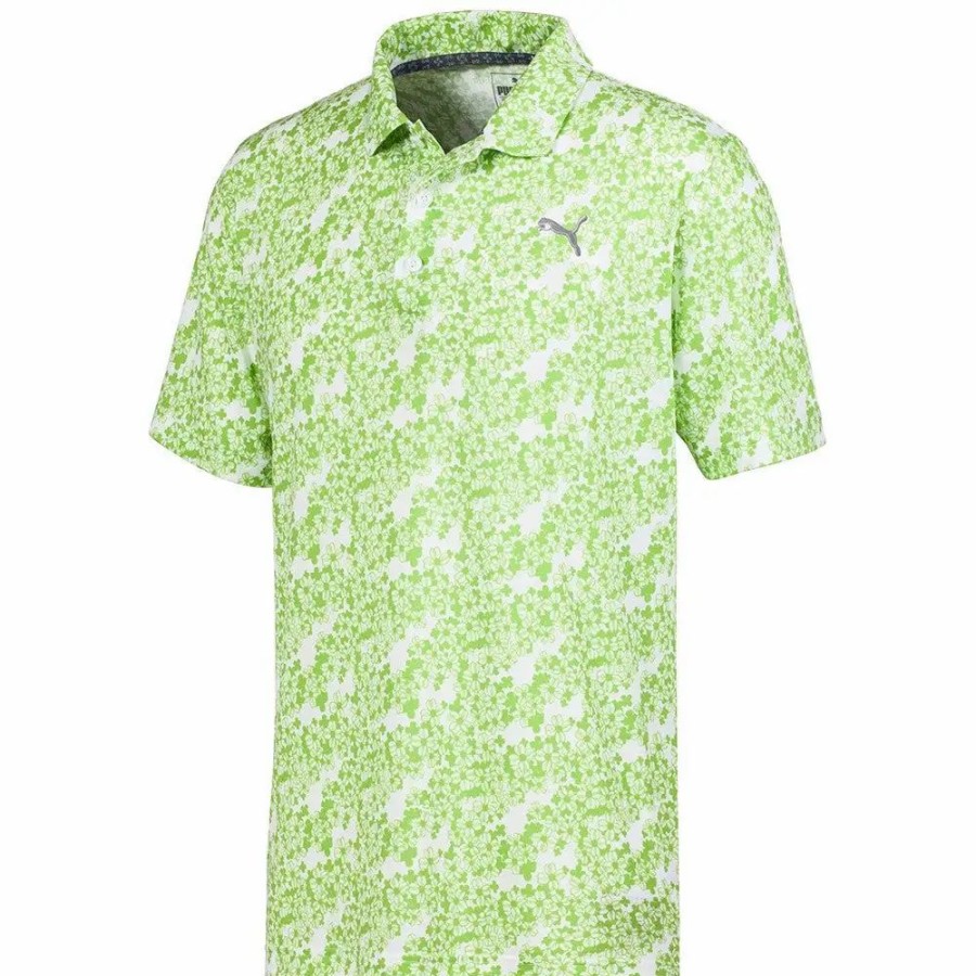 Clothes * | Puma Golf Puma Eleven Mens Golf Polo 01 Greenery