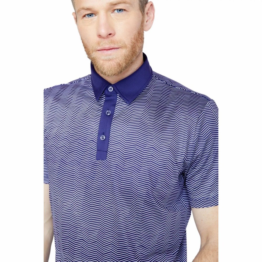 Clothes * | Redvanly Isola Mens Golf Polo Astral Aura