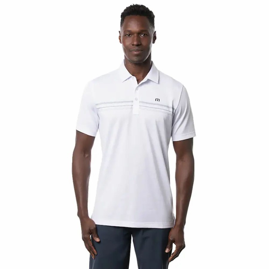 Clothes * | Travismathew Get Nauti Mens Golf Polo White 1Wht