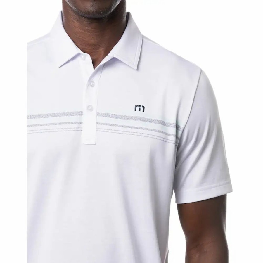 Clothes * | Travismathew Get Nauti Mens Golf Polo White 1Wht