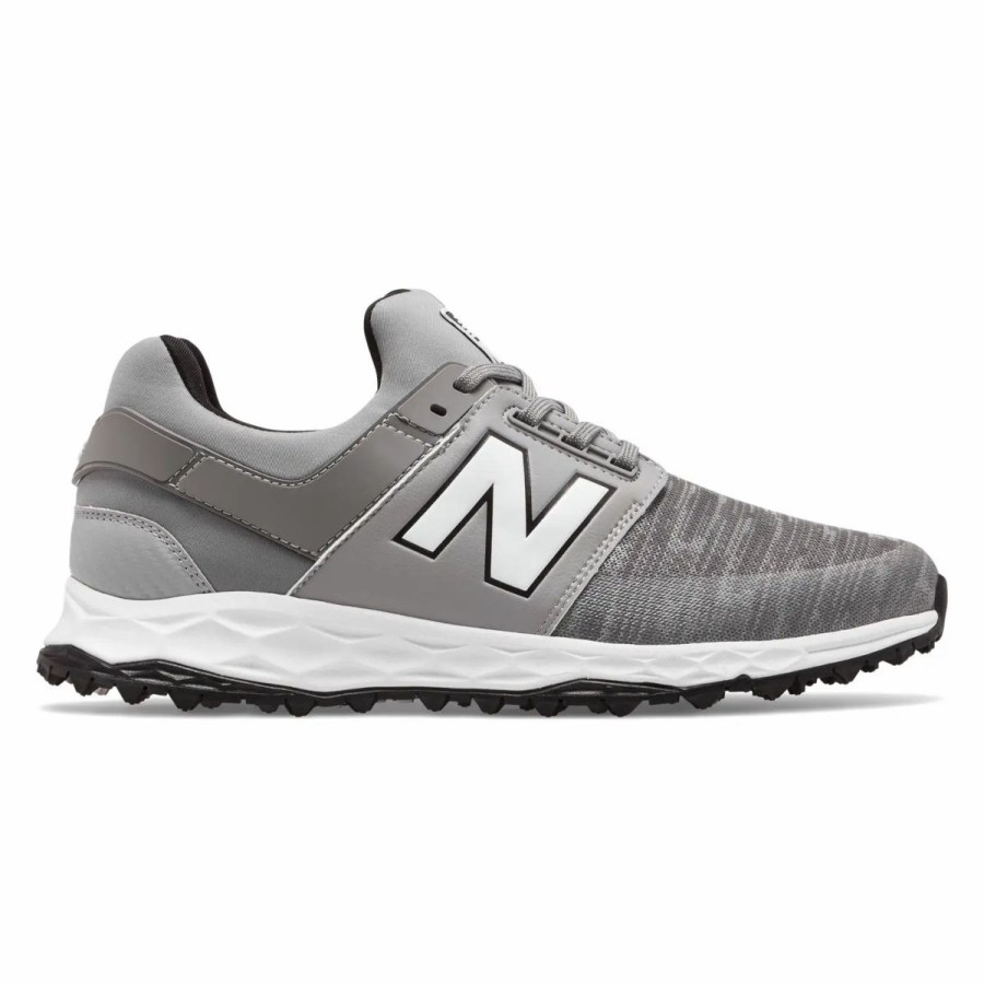 Shoes * | New Balance Golf New Balance Fresh Foam Linkssl Gray Mens Golf Shoes Grey