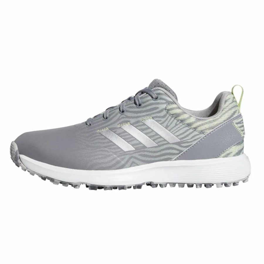 Shoes * | Adidas Golf Adidas S2G Spikeless Grey Womens Golf Shoes Gy3/Slv/Lim 036