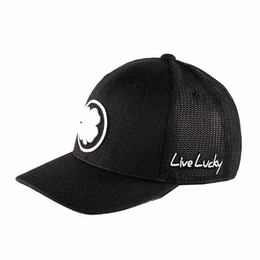 Accessories * | Black Clover Bamboo 2 Black Mens Hat Wht/Blk