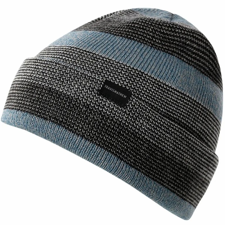 Accessories * | Travismathew Marathon Days Mens Golf Beanie Black