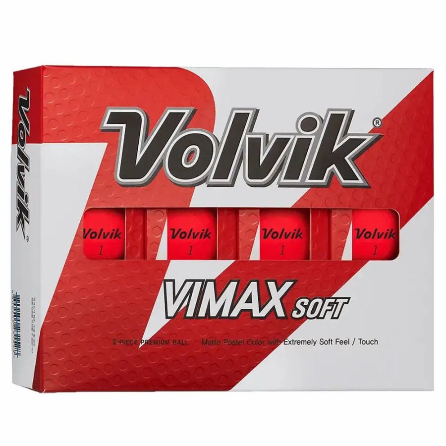 Balls * | Volvik Vimax Red Golf Balls 12-Pack