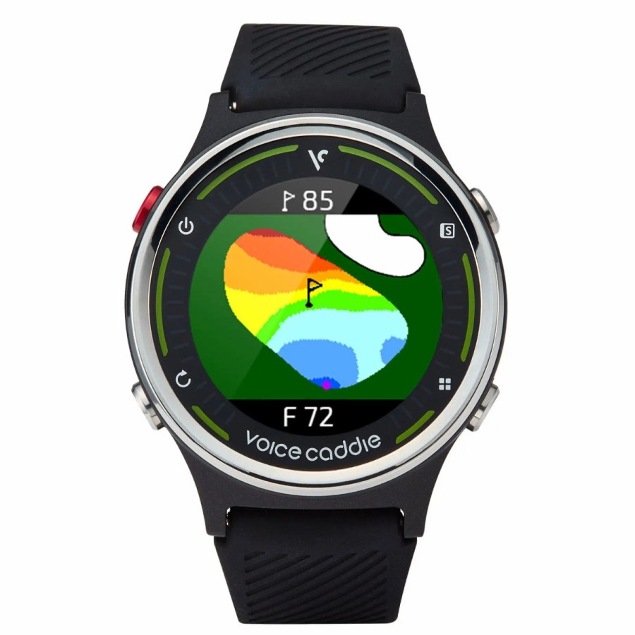 Technology * | Voice Caddie G1 Golf Gps Watch With Green Undulation And Slope Black