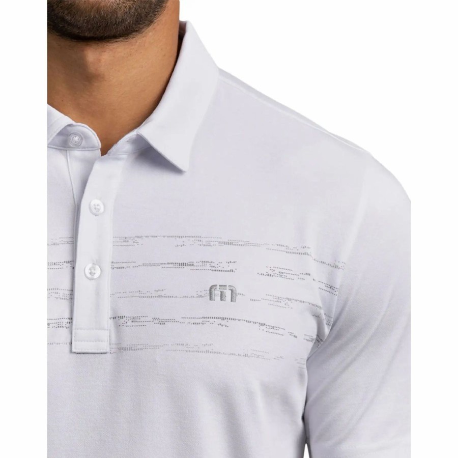 Clothes * | Travismathew Night Shades Mens Golf Polo White