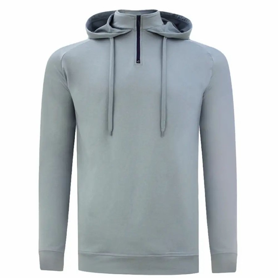 Clothes * | Swannies Vandyke Mens Golf 1/4 Zip Hoodie