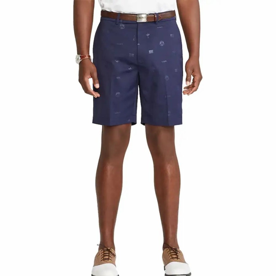 Clothes * | Polo Ralph Lauren Rlx Ralph Lauren Ryder Cup Cypress 9In Mens Golf Shorts Fr Navy Flags