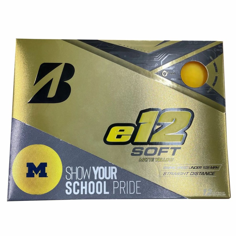 Balls * | Bridgestone E12 Soft University Of Michigan Golf Balls Dozen