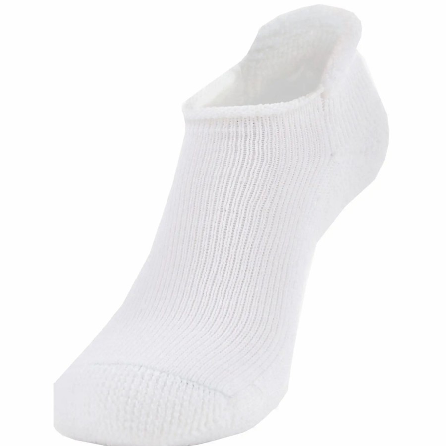 Clothes * | Thorlo Moderate Cushion Rolltop Socks White 004