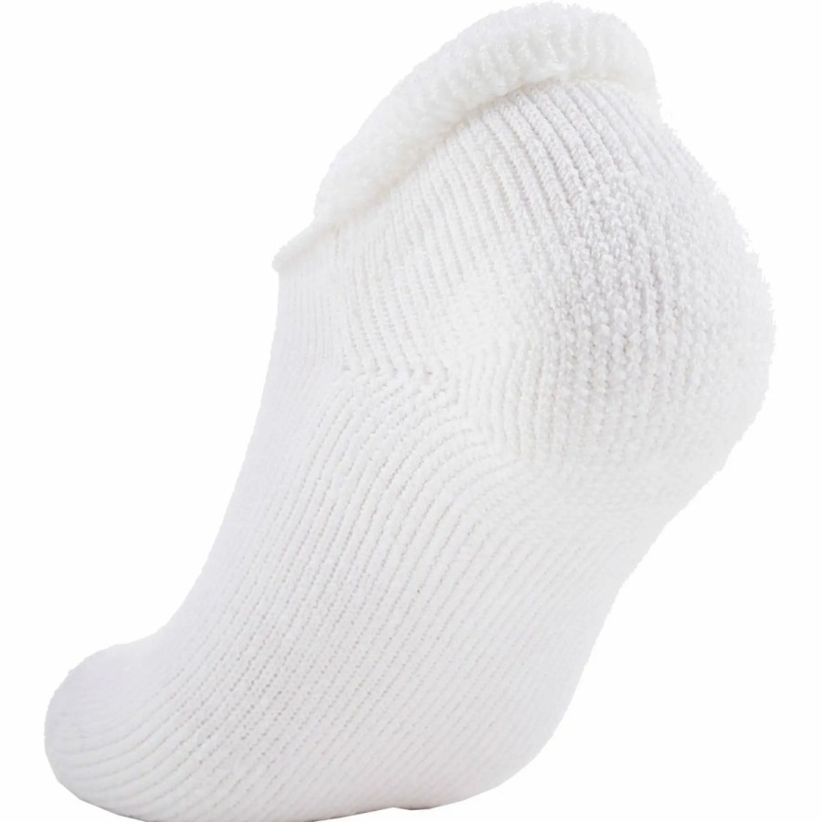 Clothes * | Thorlo Moderate Cushion Rolltop Socks White 004