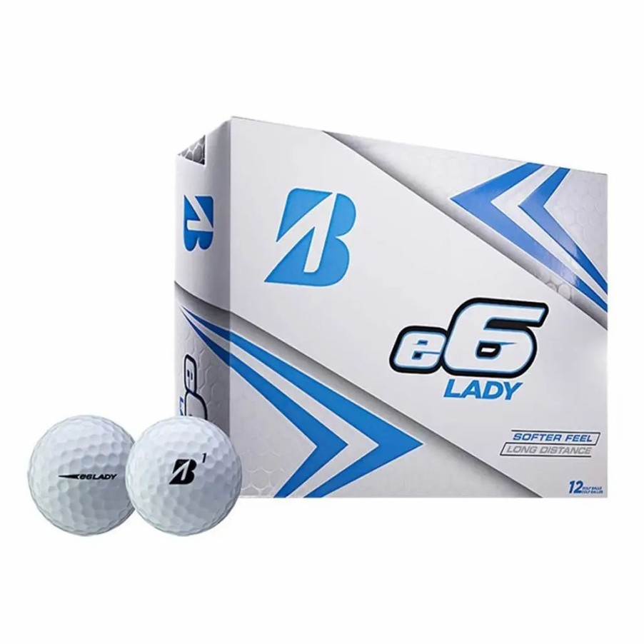 Balls * | Bridgestone E6 Lady White Golf Balls Dozen