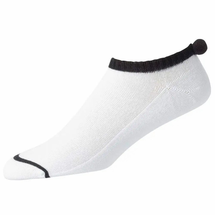 Clothes * | Footjoy Prodry Lightweight Pom Pom Womens Golf Socks