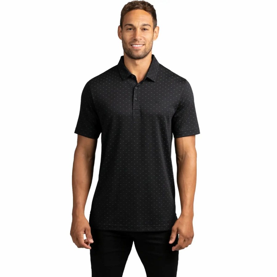 Clothes * | Travismathew No Bitters Mens Golf Polo Black