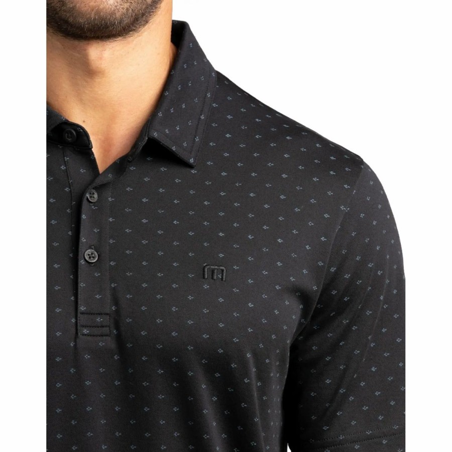 Clothes * | Travismathew No Bitters Mens Golf Polo Black