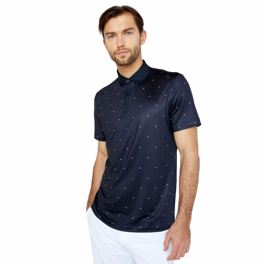 Clothes * | Redvanly Grant Mens Golf Polo Black