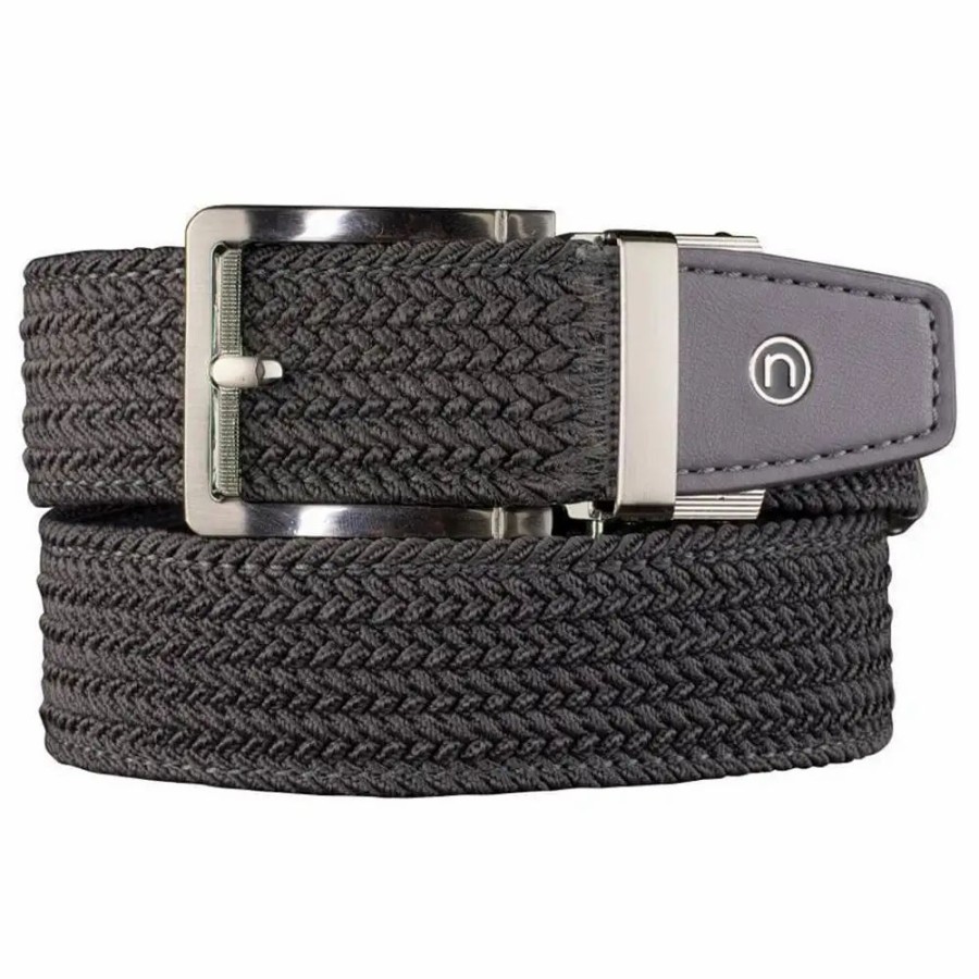 Clothes * | Nexbelt Braided 2.0 Mens Belt Grey