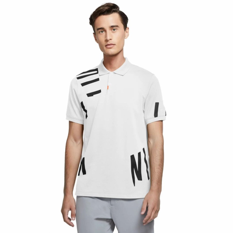 Clothes * | Nike Golf Nike The Nike Mens Golf Polo White 100