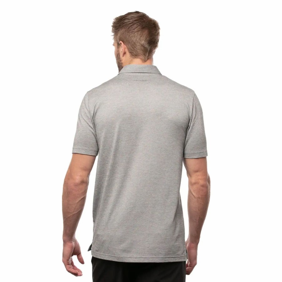 Clothes * | Travismathew Dime Piece Heather Medium Grey Mens Golf Polo Hthr Md Gy 0Hmd