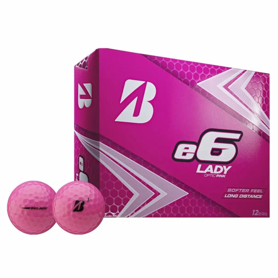 Balls * | Bridgestone E6 Lady Pink Golf Balls Dozen