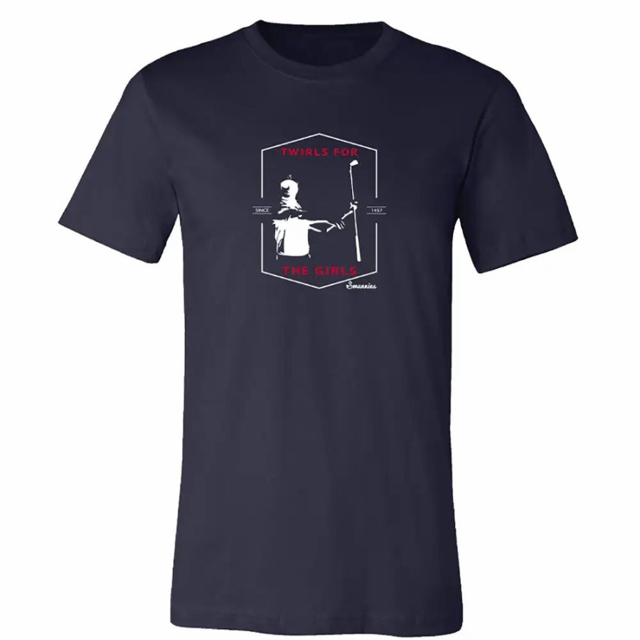 Clothes * | Swannies Twirls Mens Golf T-Shirt Navy