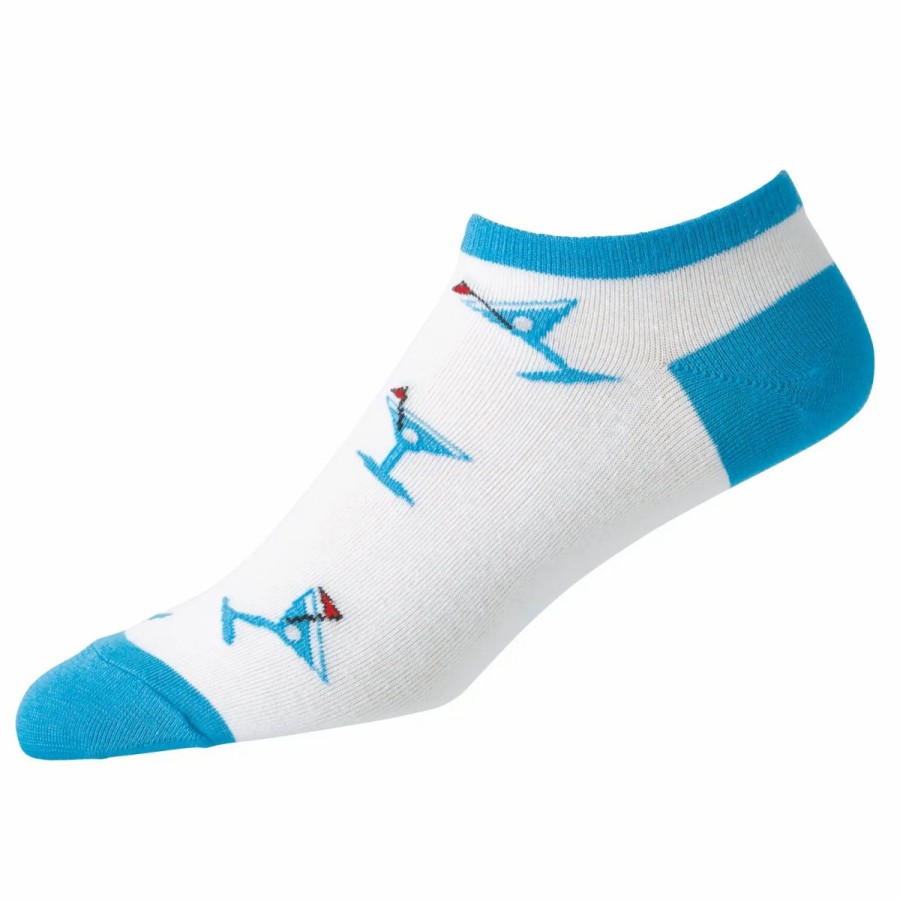 Clothes * | Footjoy Comfortsof Martini Print Womens Low Cut Socks