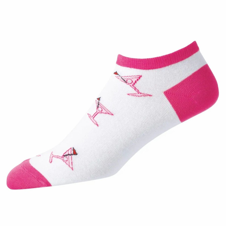 Clothes * | Footjoy Comfortsof Martini Print Womens Low Cut Socks