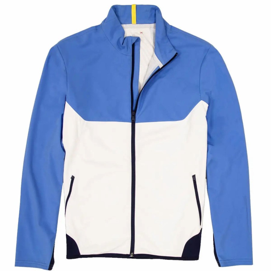 Clothes * | Polo Ralph Lauren Rlx Ralph Lauren Stratus Harbor Island Blue Mens Golf Jacket Harbor Isl Blue