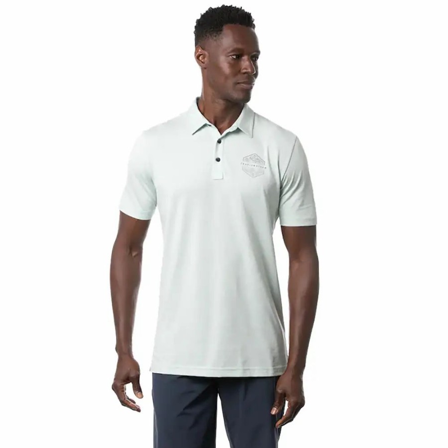 Clothes * | Travismathew Sun Rays Mens Golf Polo Hthr Green 3Hnp