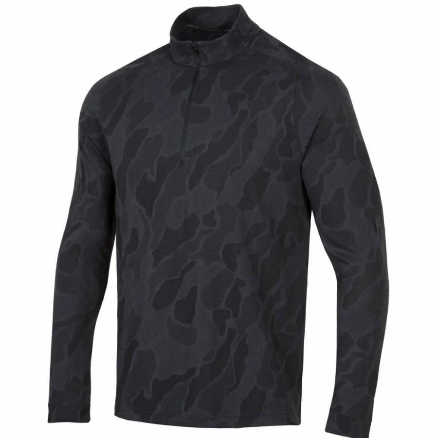 Clothes * | Under Armour Vanish Diverge Mens Golf 1/4 Zip 999 Black