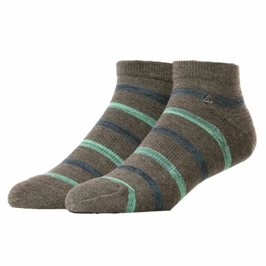 Clothes * | Cuater By Travismathew Dagger Ankle Socks Gry Pnstrp 0Hgp