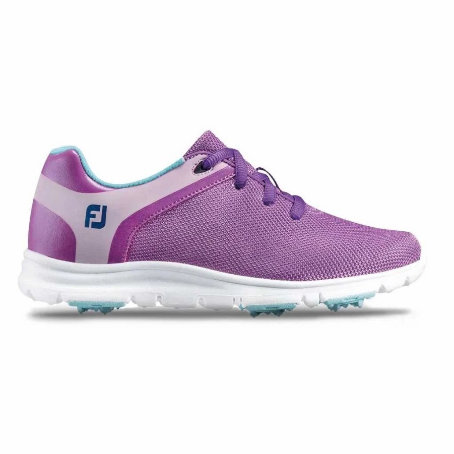 Kids Golf * | Footjoy Sport Sl Purple Blue Junior Girls Golf Shoes