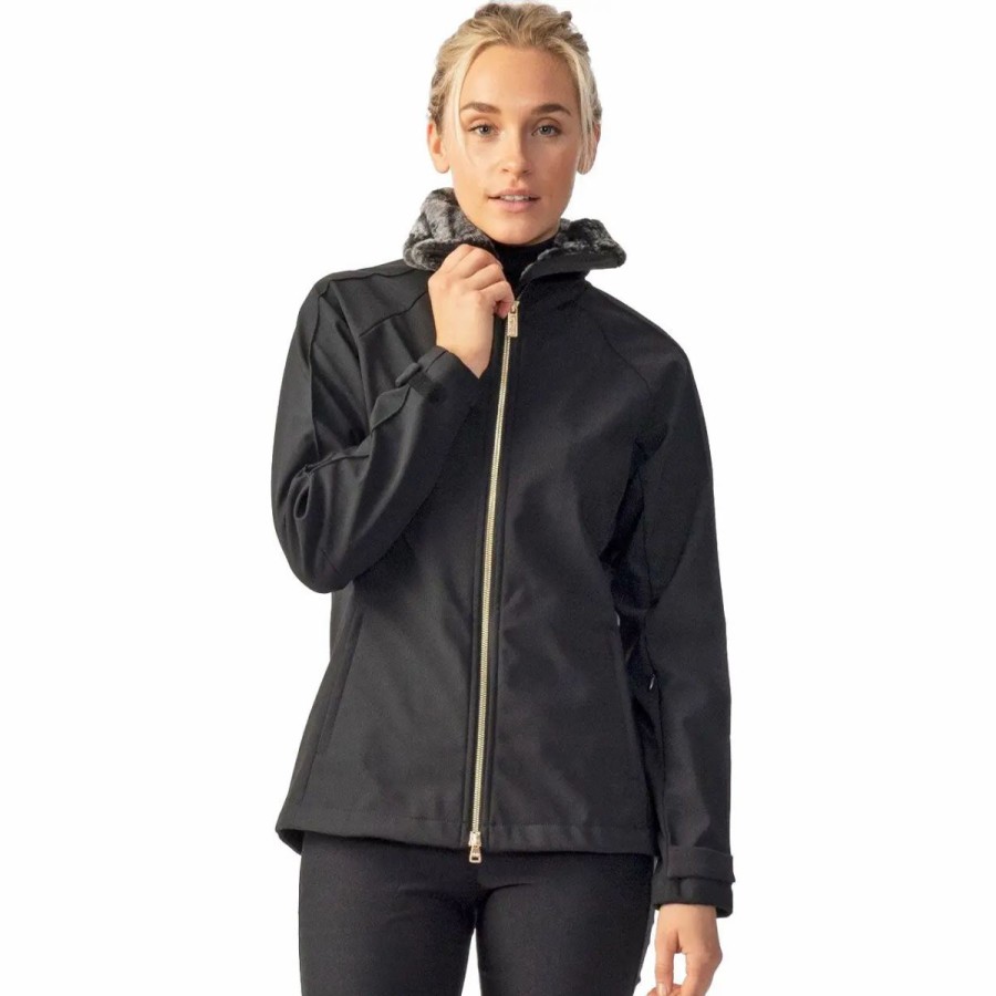 Clothes * | Daily Sports Alexia Black Womens Golf Jacket Black 999