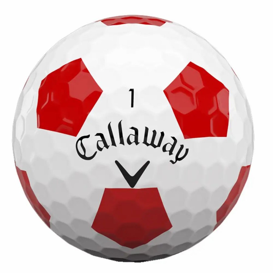 Balls * | Callaway Chrome Soft Truvis Red Golf Balls Dozen 2018