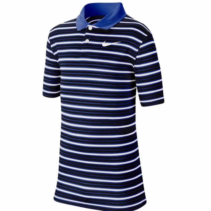 Kids Golf * | Nike Golf Nike Victory Stripe Boys Golf Polo