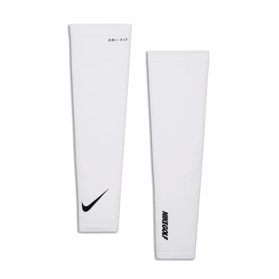 Accessories * | Nike Golf Nike Dri Fit Solar Golf Sleeves 100 White