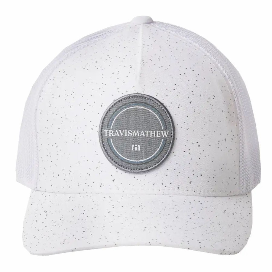 Accessories * | Travismathew Party Central Mens Golf Hat White 1Wht