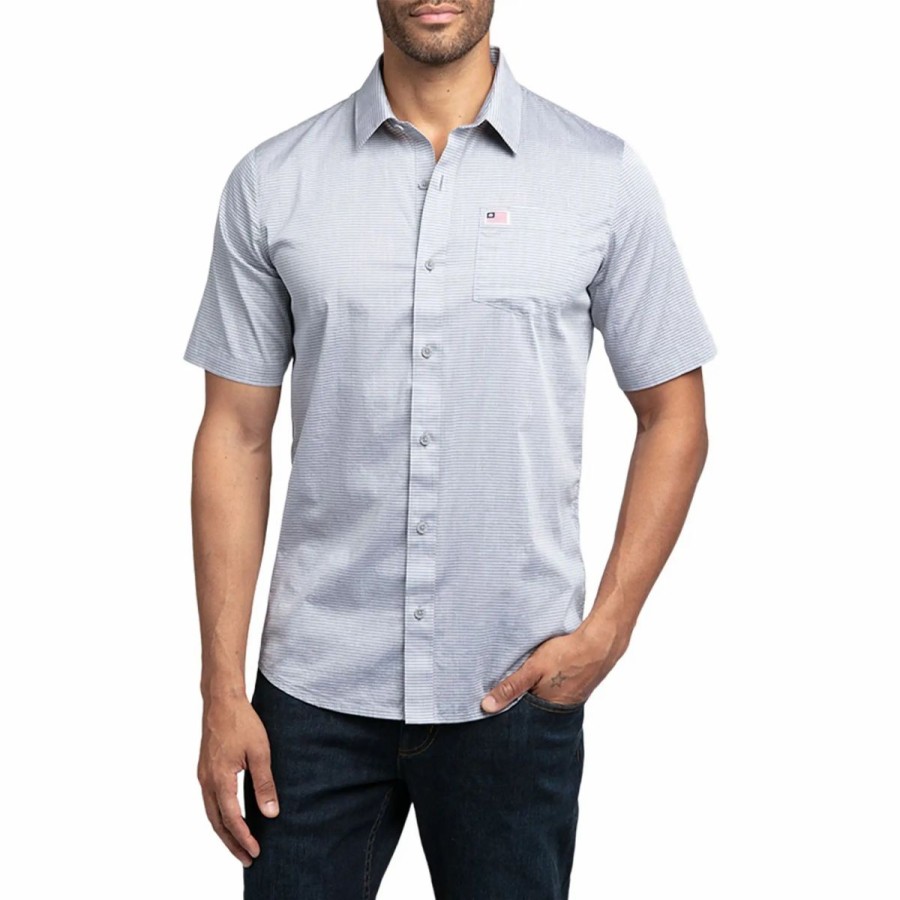 Clothes * | Travismathew White Buffalo Mens Short Sleeve Golf Shirt Heather Grey