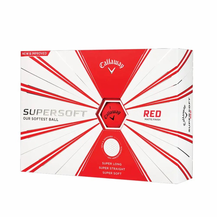 Balls * | Callaway Supersoft Red Golf Balls