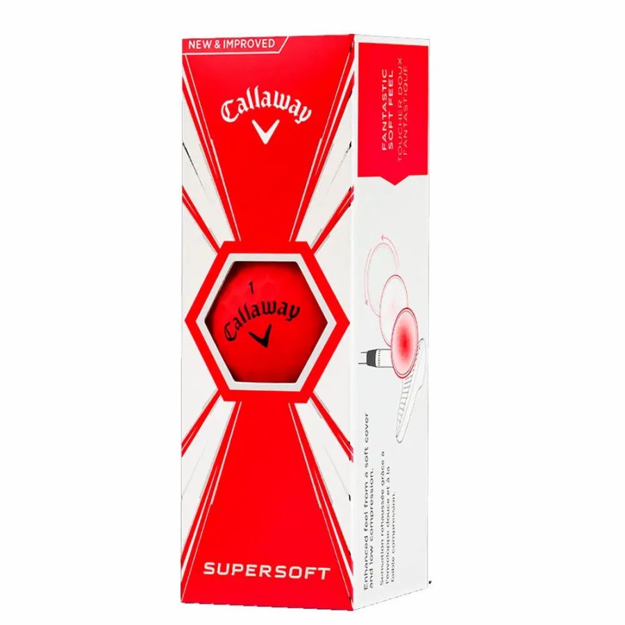 Balls * | Callaway Supersoft Red Golf Balls