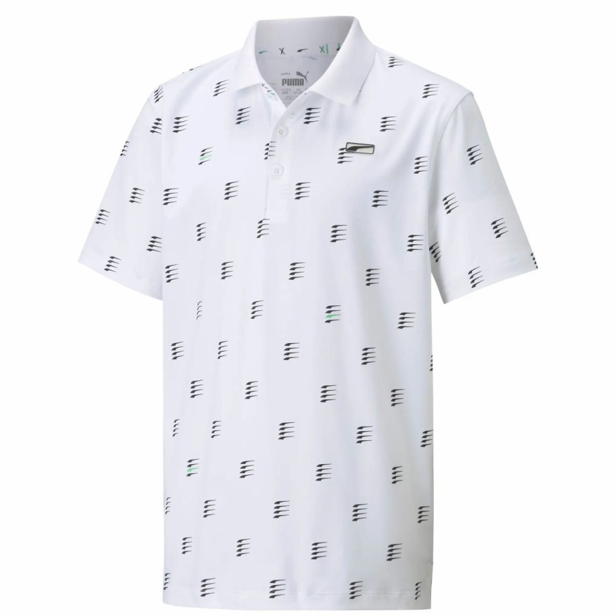 Kids Golf * | Puma Golf Puma Mattr X Formstripe Boys Golf Polo