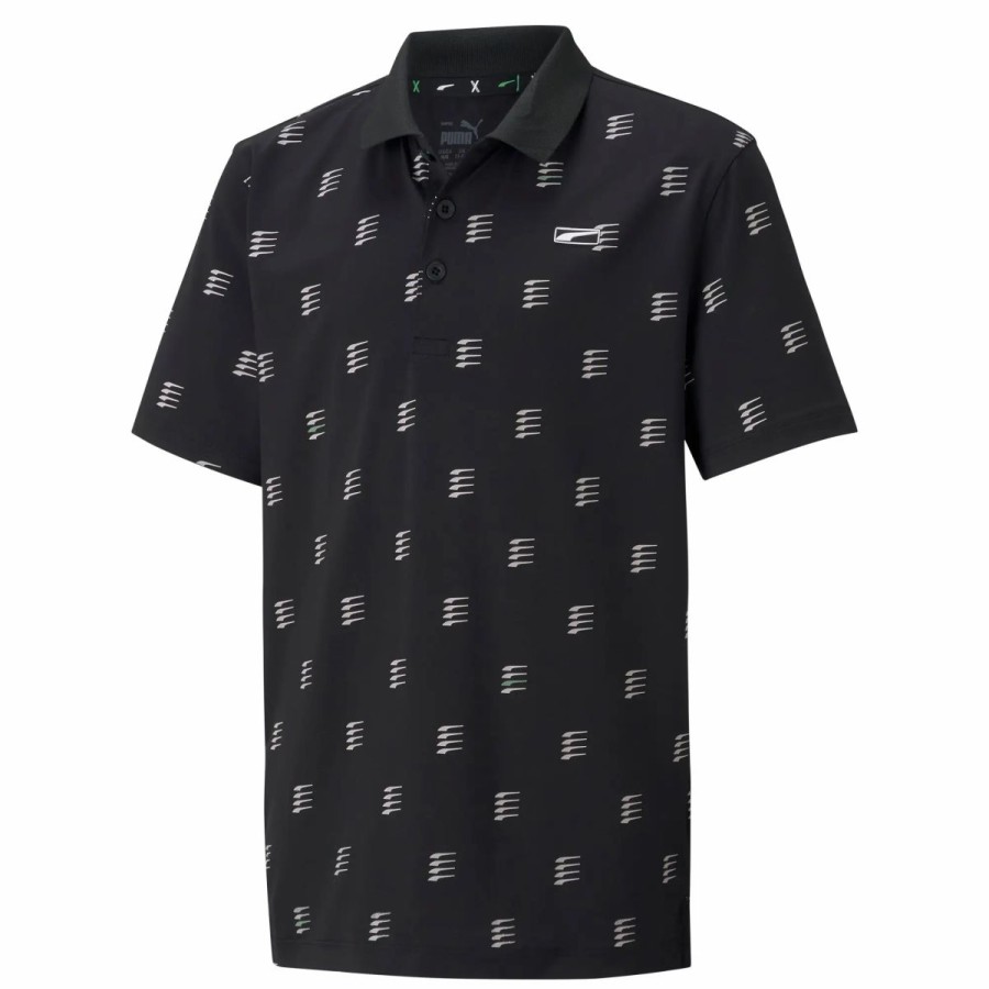 Kids Golf * | Puma Golf Puma Mattr X Formstripe Boys Golf Polo