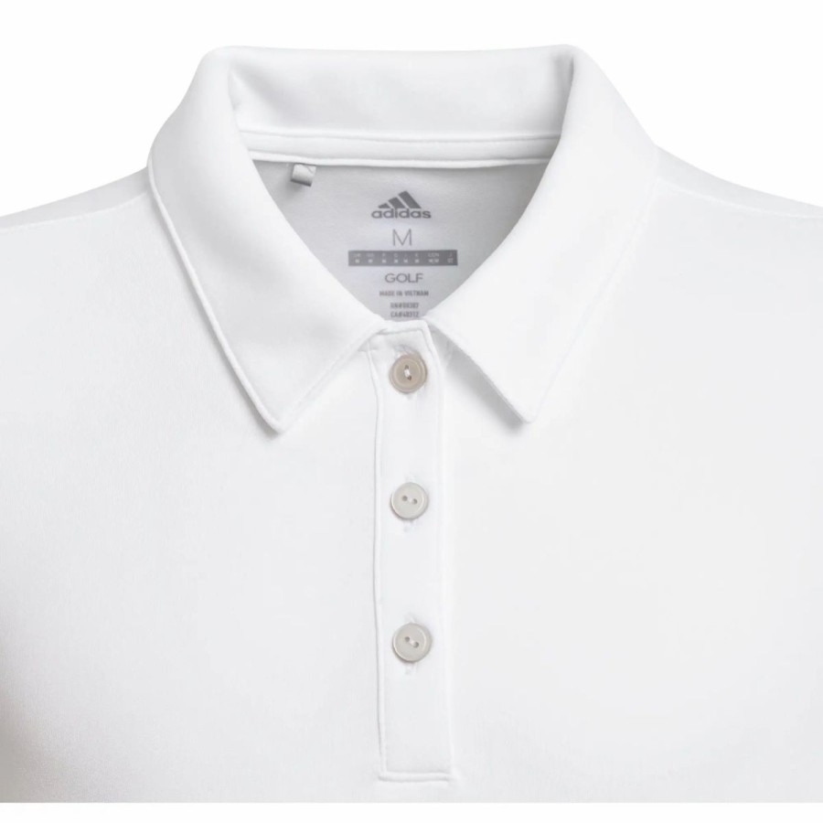 Kids Golf * | Adidas Golf Adidas Tournament Girls Golf Polo White