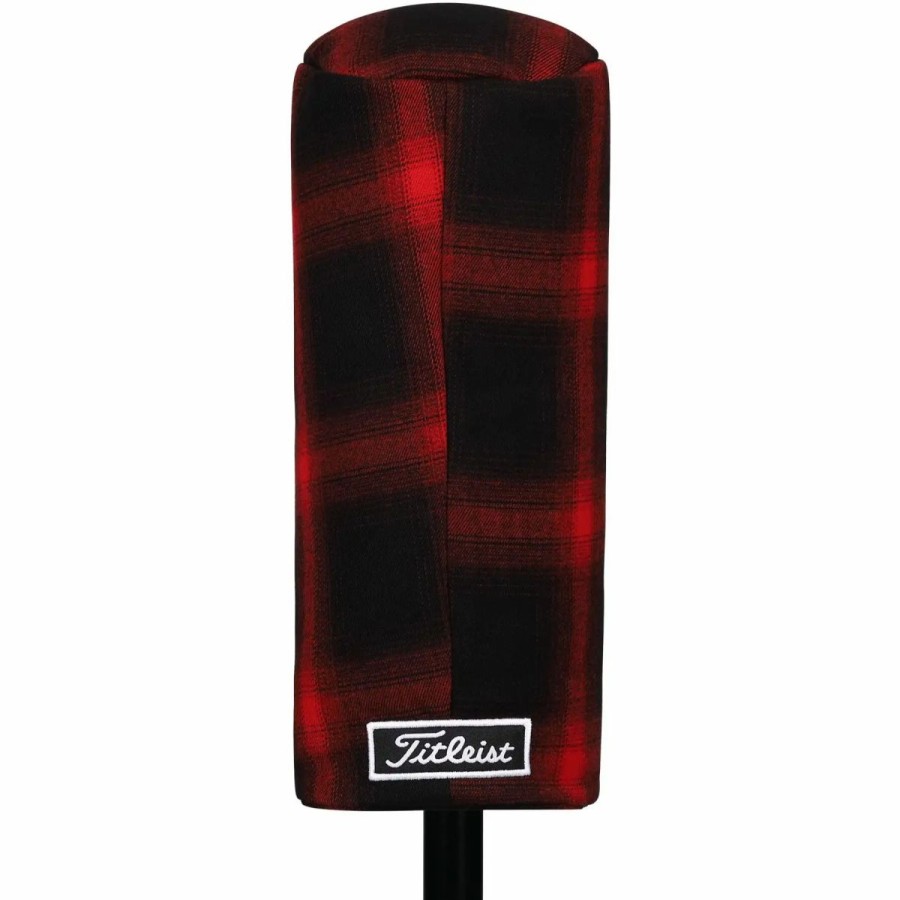 Accessories * | Titleist Tartan Barrel Driver Headcover Black/White/Red