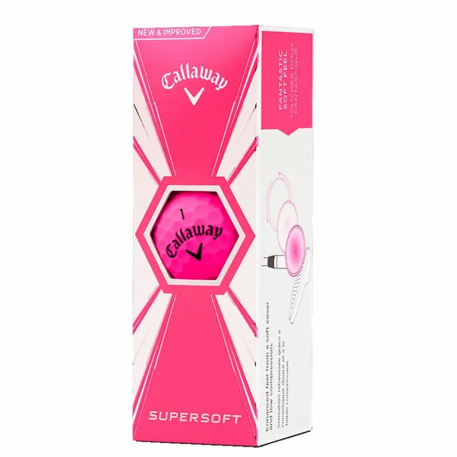 Balls * | Callaway Supersoft Pink Golf Balls